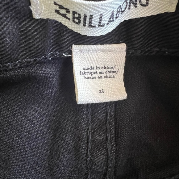 Billabong Black High Waist Denim Shorts - Picture 3 of 6